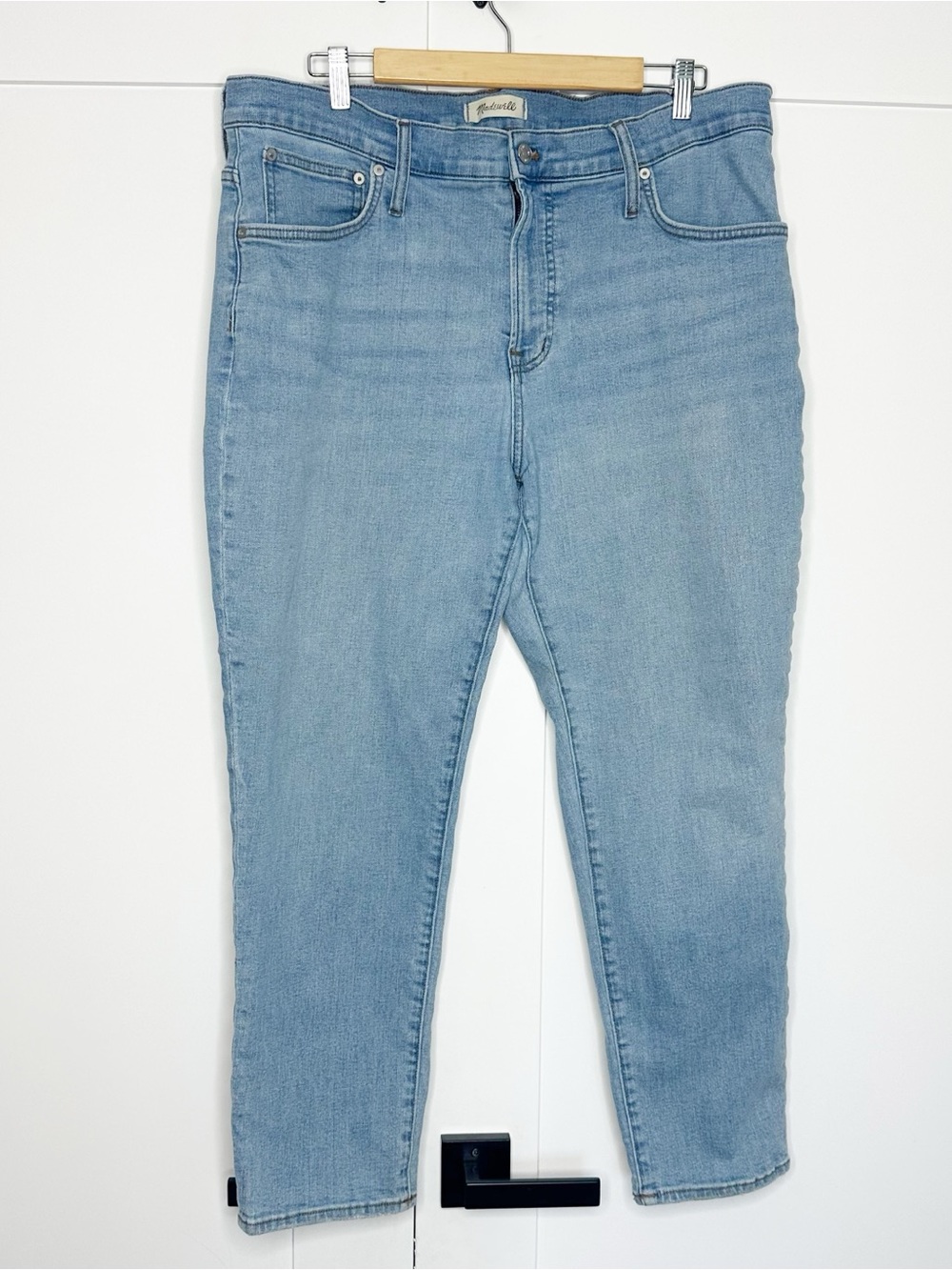 Madewell The Mid-Rise Perfect Vintage Jeans 33 16 plus straight leg medium wash - Picture 5 of 12